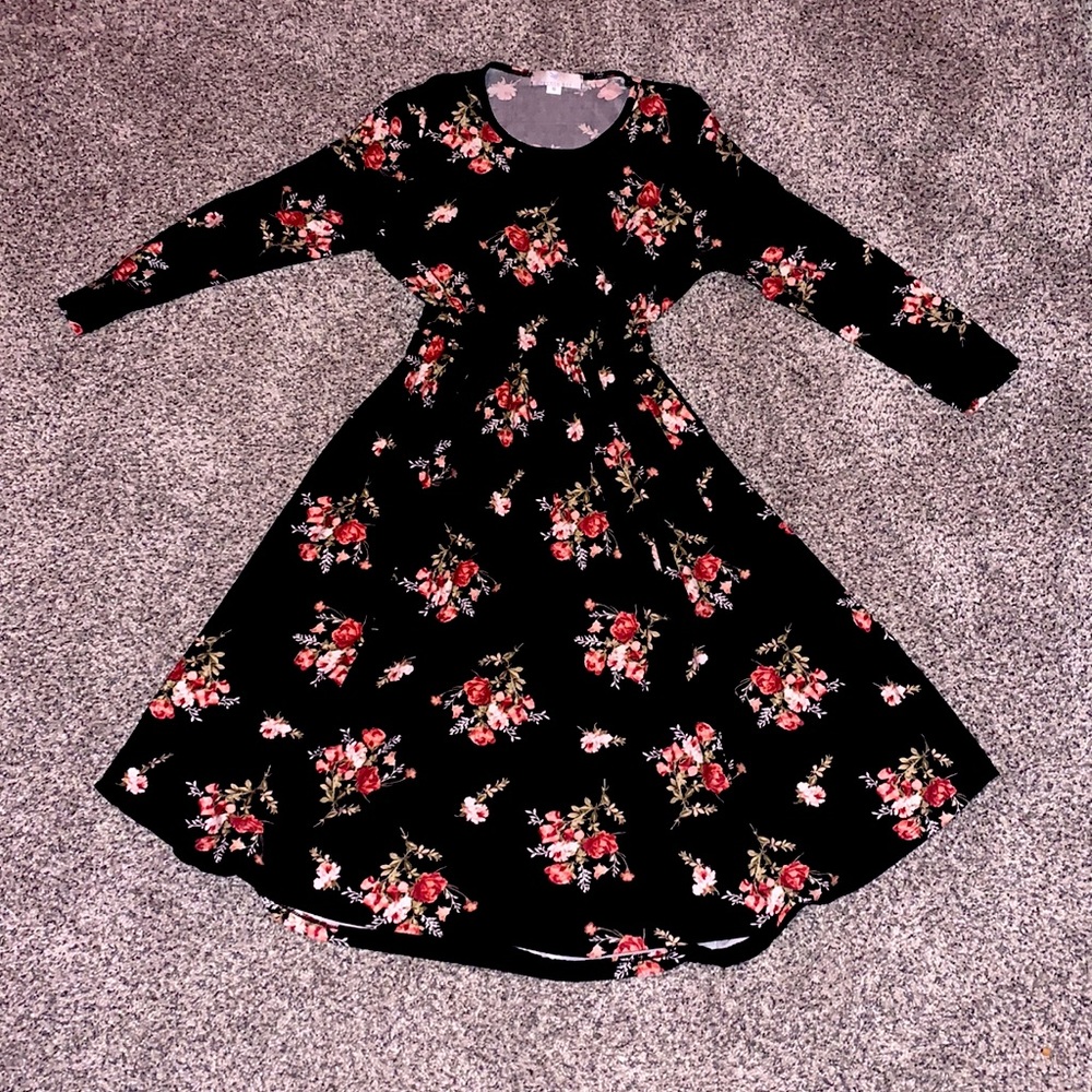 fitted flower dress
